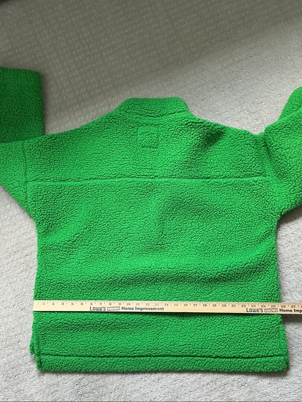aerie Bright Green Sherpa Snap Pullover - Picture 4 of 5